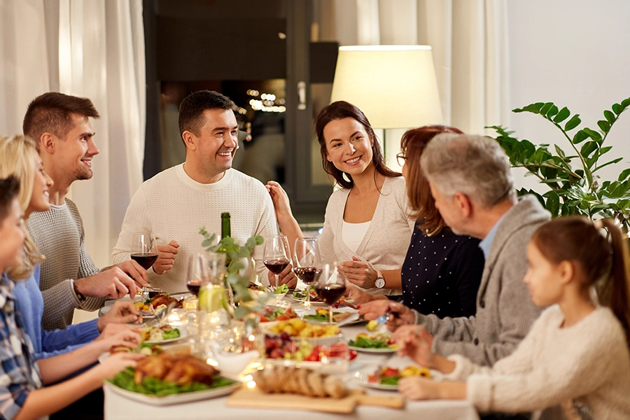 Repas de fêtes et réceptions familiales